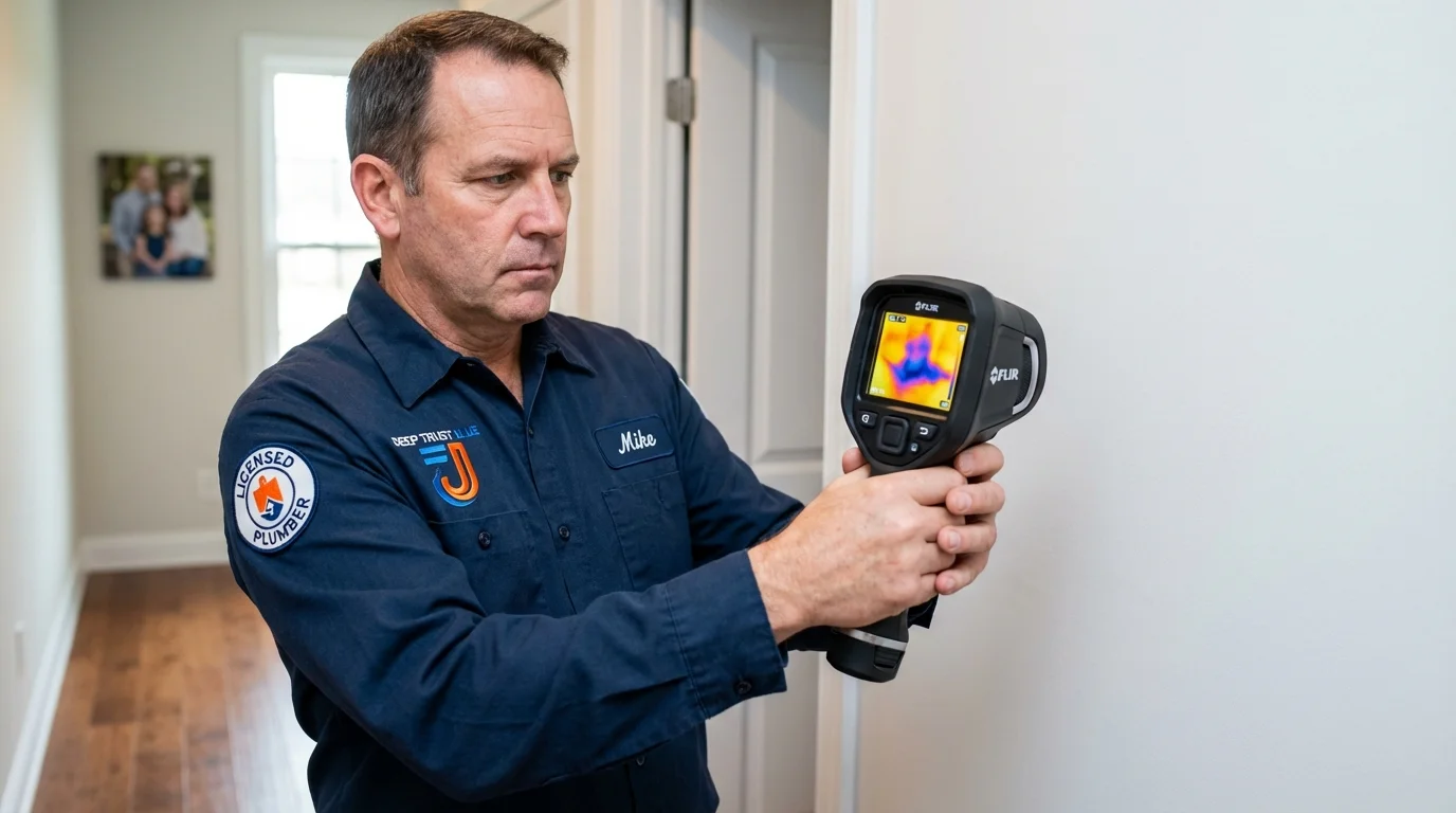 Thermal imaging leak detection by Johns Plumbing LLC in Sabattus